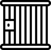 jail vector illustration on a background.Premium quality symbols.vector icons for concept and graphic design.