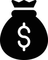 dollar bag vector illustration on a background.Premium quality symbols.vector icons for concept and graphic design.