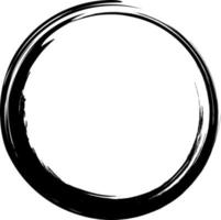 Grunge circle, grunge round shape, grunge banner, grunge frame - brush strokes. On a white background. Kolo. vector