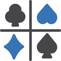 Ilustración de vector de póquer en un fondo. Símbolos de calidad premium. Iconos vectoriales para concepto y diseño gráfico.