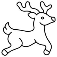 Reindeer which can easily modify or edit vector