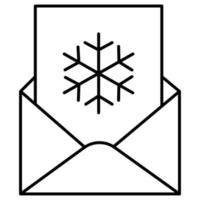 Christmas mail which can easily modify or edit vector