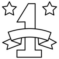 First Position Trophy Which Can Easily Modify Or Edit vector