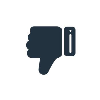 Dislike icon in trendy flat style isolated on white background. Dislike symbol for web and mobile apps. vector