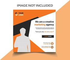 we are a creative marketing agency social media post vector