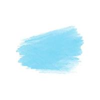 Blue color vector hand drawn watercolor liquid stain. Abstract aqua smudges scribble drop element for design