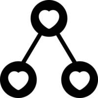 ilustración vectorial de amor en un fondo. símbolos de calidad premium. iconos vectoriales para concepto y diseño gráfico. vector