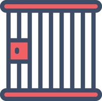 jail vector illustration on a background.Premium quality symbols.vector icons for concept and graphic design.