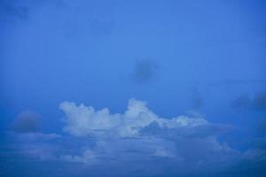 Fantastic blue sky with clouds copy space for banner or wallpaper background photo