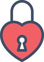 heart lock vector illustration on a background.Premium quality symbols.vector icons for concept and graphic design.