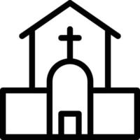 ilustración de vector de iglesia en un fondo. símbolos de calidad premium. iconos vectoriales para concepto y diseño gráfico.