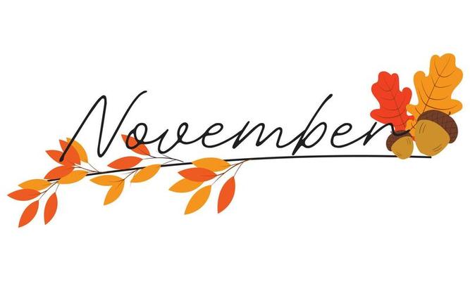 Hello November word