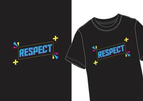 respeto - diseño de camiseta