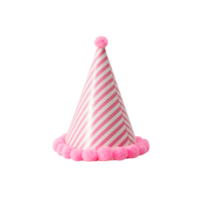 recorte de sombrero de fiesta rosa, archivo png
