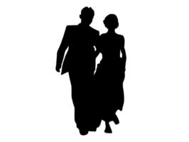 Wedding Bride Couple Silhouette png