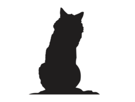 animal - silhouette de loup png