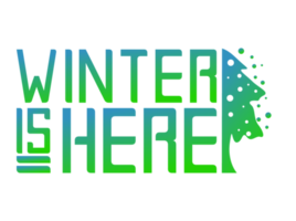 vinter- är här design png