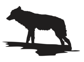 animale - lupo silhouette png