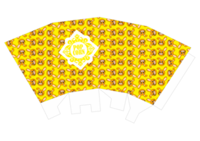 popcorn verpakking ontwerp - konijn patroon thema png