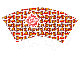 popcorn packaging design - Crab Pattern Theme png