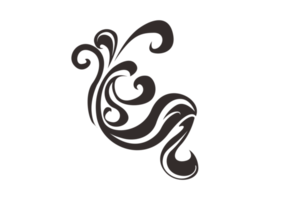 nero flora ornamento tatuaggio png