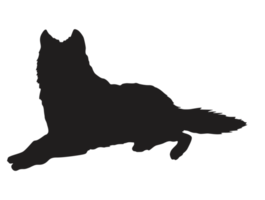 animal - silhouette de loup png