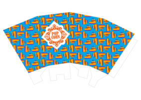 conception d'emballages de pop-corn - thème du motif de bateau png
