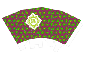 Popcorn Packaging Design - Sea Turtle Pattern Theme png