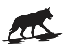 Animal - Wolf Silhouette png