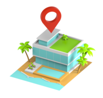 resort spot 3d icon png