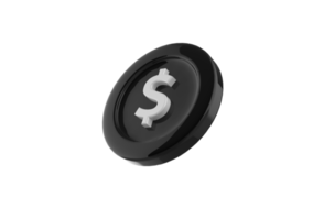 3d render of coins png