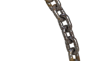 3d render realistic chain png