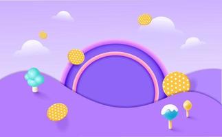 Abstract background, scene for product display, 3d rendering. vector
