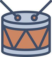drum vector illustration on a background.Premium quality symbols.vector icons for concept and graphic design.