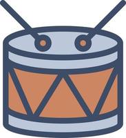 drum vector illustration on a background.Premium quality symbols.vector icons for concept and graphic design.