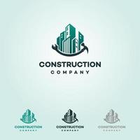 logotipo de construcción, logotipo icónico, logotipo de empresa vector