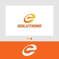 EC Solutions company logo design, Tech Logo, Technology Logo vector