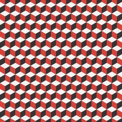 Cube seamless pattern , geometric line design, cube texture. Abstract squares background. Vector illustration