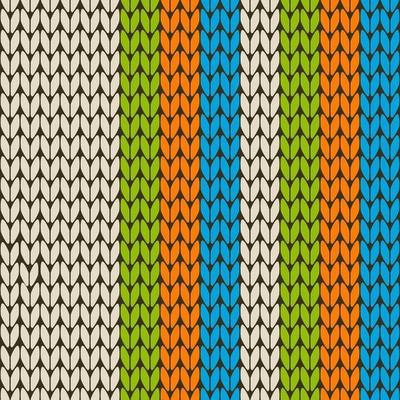 Knitting vector pattern. Colorful texture seamless pattern. Vector seamless background