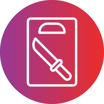 Cutting Board Icon Style vector