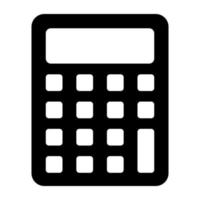 un ícono de descarga premium de calculadora de números, calculadora vector