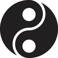 yin yang vector illustration on a background.Premium quality symbols.vector icons for concept and graphic design.