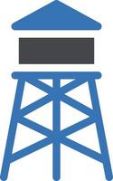 water tower vector illustration on a background.Premium quality symbols.vector icons for concept and graphic design.