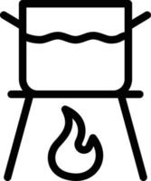 ilustración vectorial caliente del quemador en un fondo. símbolos de calidad premium. iconos vectoriales para el concepto y el diseño gráfico. vector