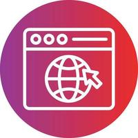 estilo de icono de navegador web vector