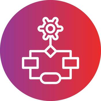 estilo de icono de flujo de trabajo vector