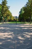 Empty street basketball court. For concepts such as sports and exercise, and healthy lifestyle photo