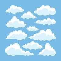 Hand Drawn  Cloud Doodle Icon Element Collection vector