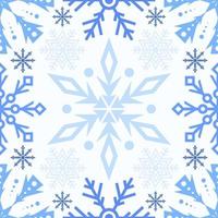 Snowflakes Seamless Pattern Background vector