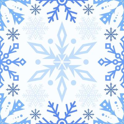 Snowflakes Seamless Pattern Background